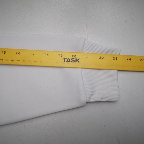 Bud Light Ladies Size Small White Fleece Lined Straight Fit Sweatshirt - Picture 8 of 9